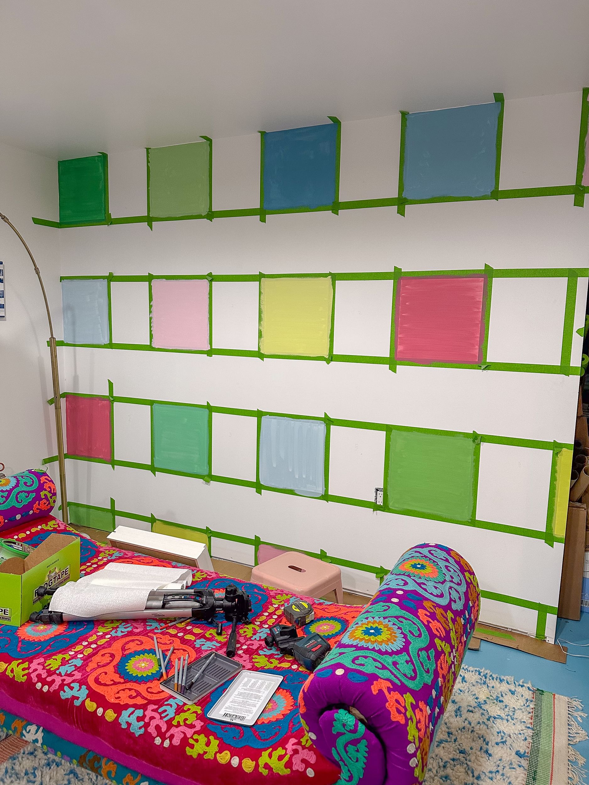 Painting off the squares