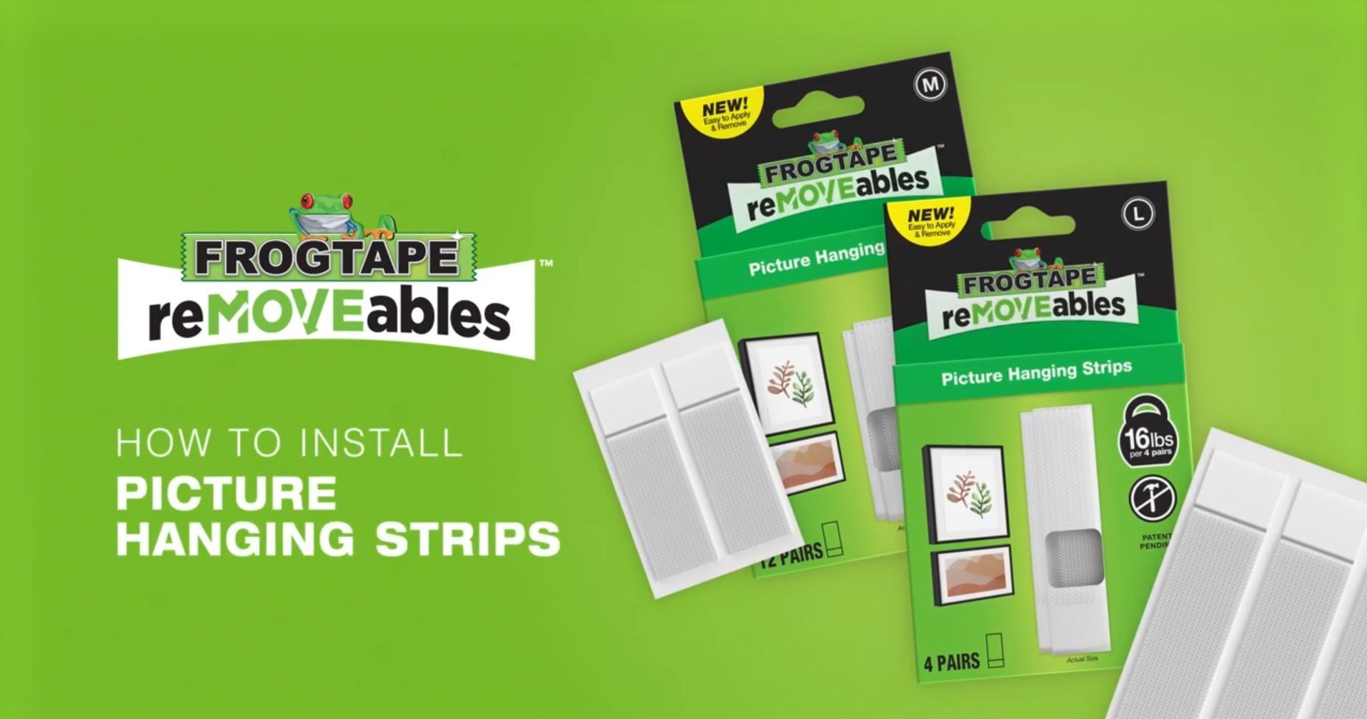 How to Install FrogTape reMOVEables Picture Hanging Strips