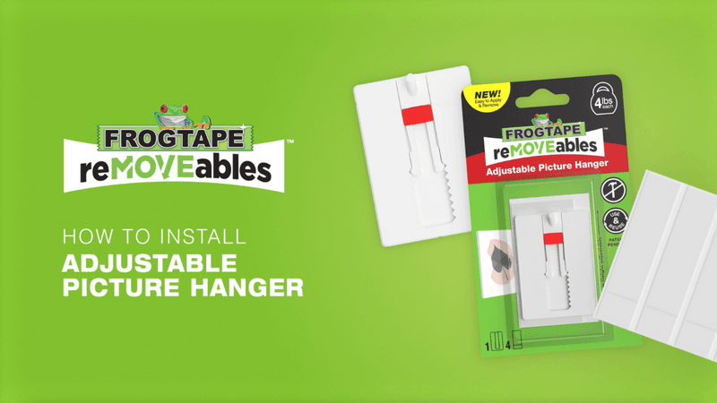 How to install FrogTape reMOVEables Adjustable Picture Hanger