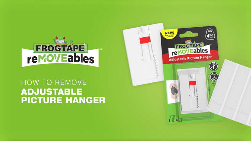 How to remove FrogTape reMOVEables Adjustable Picture Hanger
