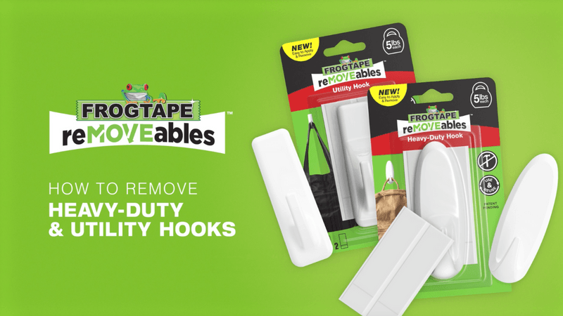 How to remove FrogTape reMOVEables Heavy Duty Hooks