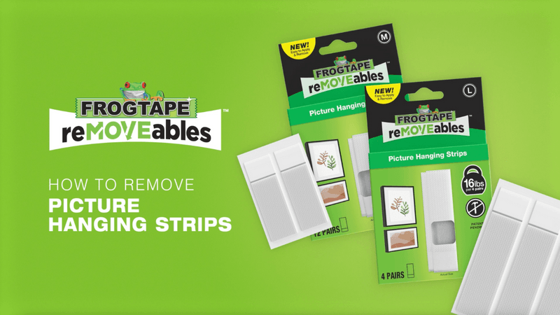 How to remove FrogTape reMOVEables Picture Hanging Strips