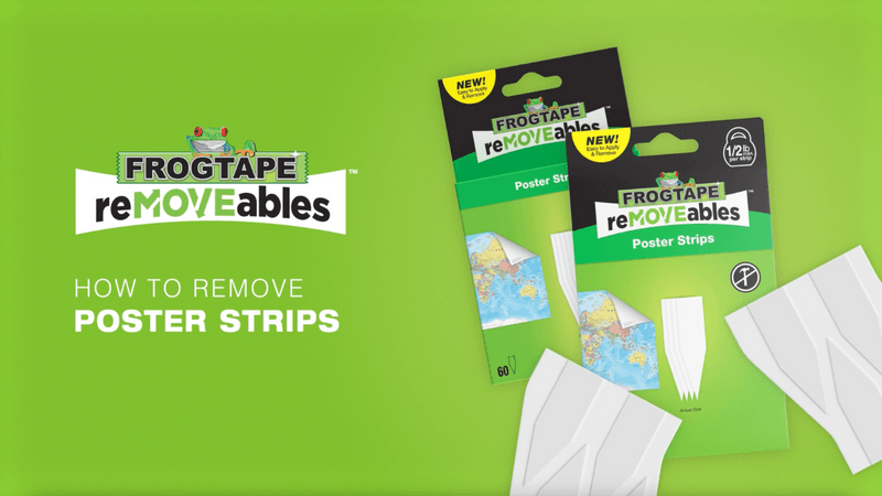 How to remove FrogTape reMOVEables Poster Strips