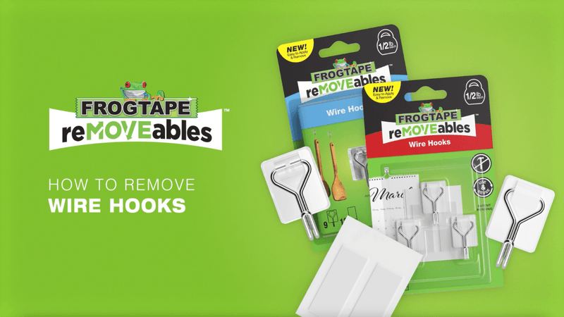 How to remove FrogTape reMOVEables Wire Hooks