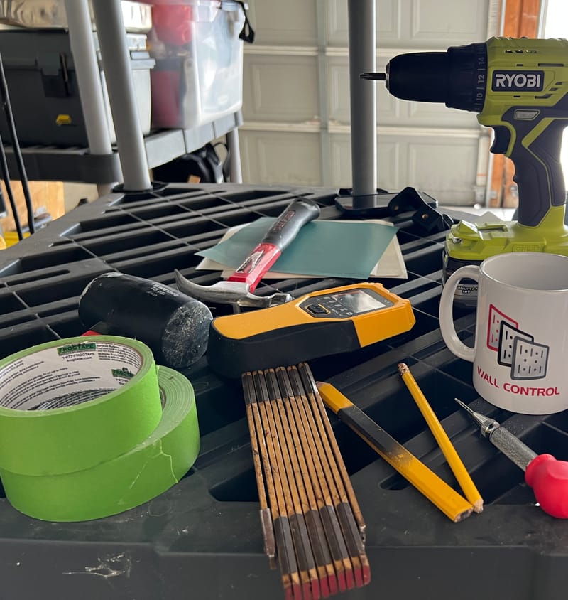 Garage Accent Wall Using FrogTape FrogTape garage-accent-wall-using-frogtape-frogtape